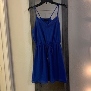 My Michelle | size small | blue halter strap dress